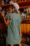 Ruffle V-Neck