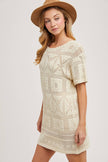 Aztec Knit Shift Dress