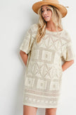Aztec Knit Shift Dress