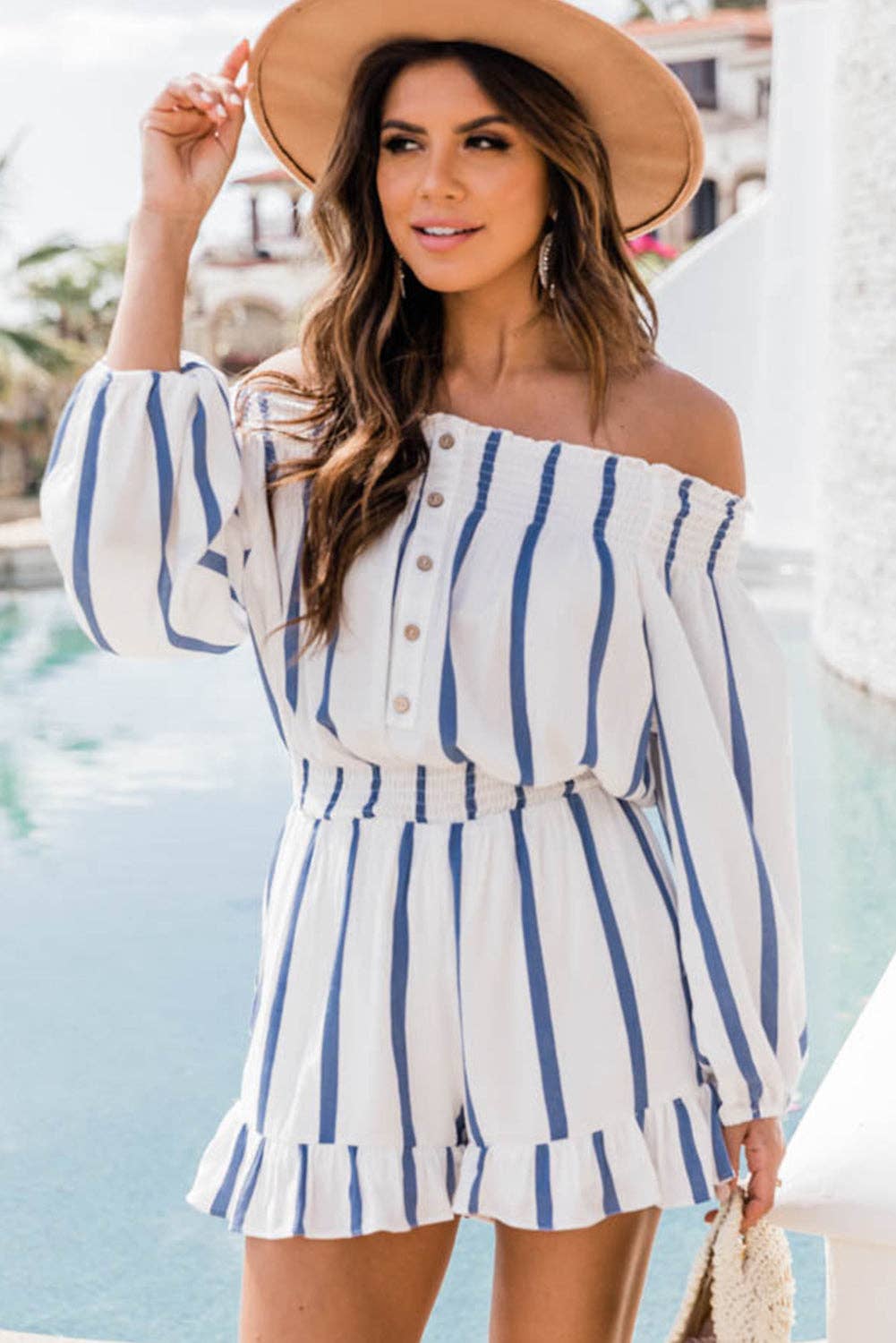 Coastal Stripes Romper