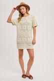 Aztec Knit Shift Dress
