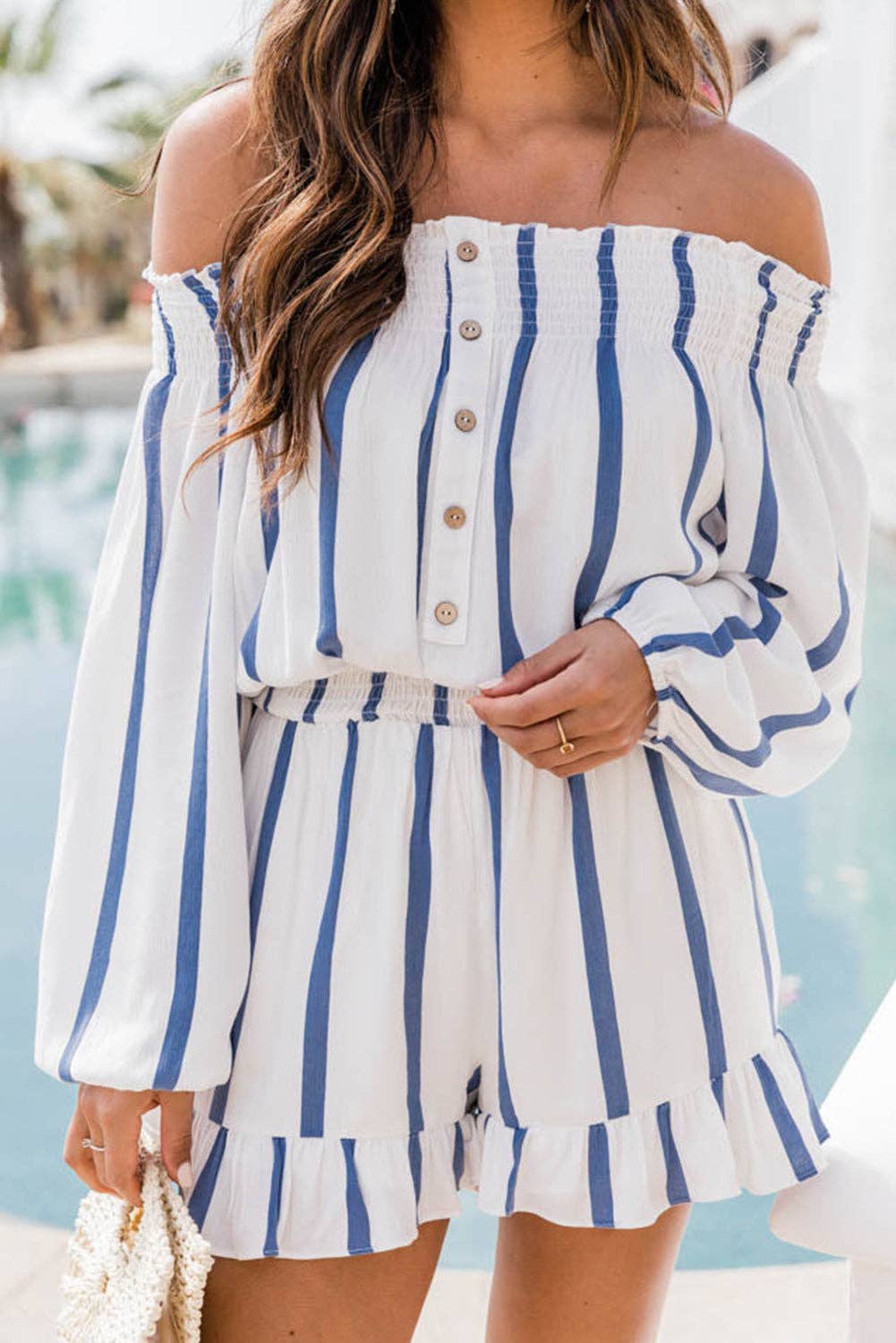 Coastal Stripes Romper